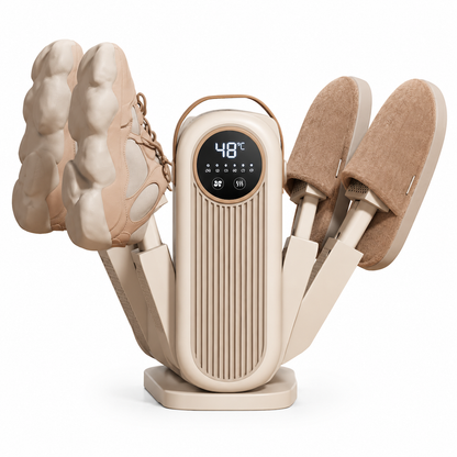 Portable Foldable Electric Shoe Dryer with Timer and Constant Temperature Quick Drying Boot Dehumidifier Deodorizer with Brushless Motor and Aromatherapy