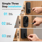 Smart Fingerprint Deadbolt Door Lock with Bluetooth Keyless Entry